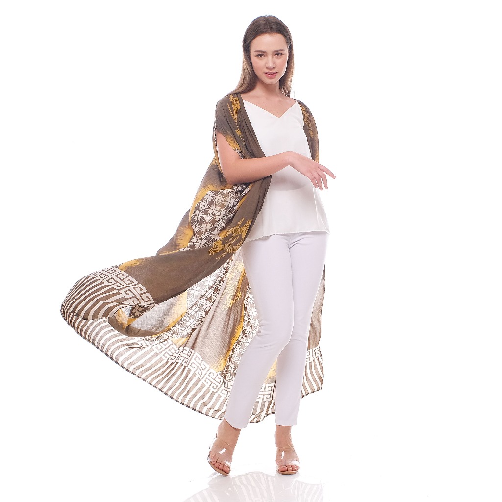 Long Outer Batik Silk Cap Modern Premium