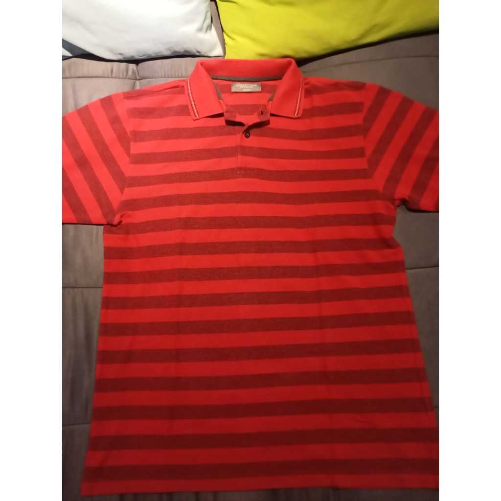 COMPETITION Red Stripe Polo Shirt