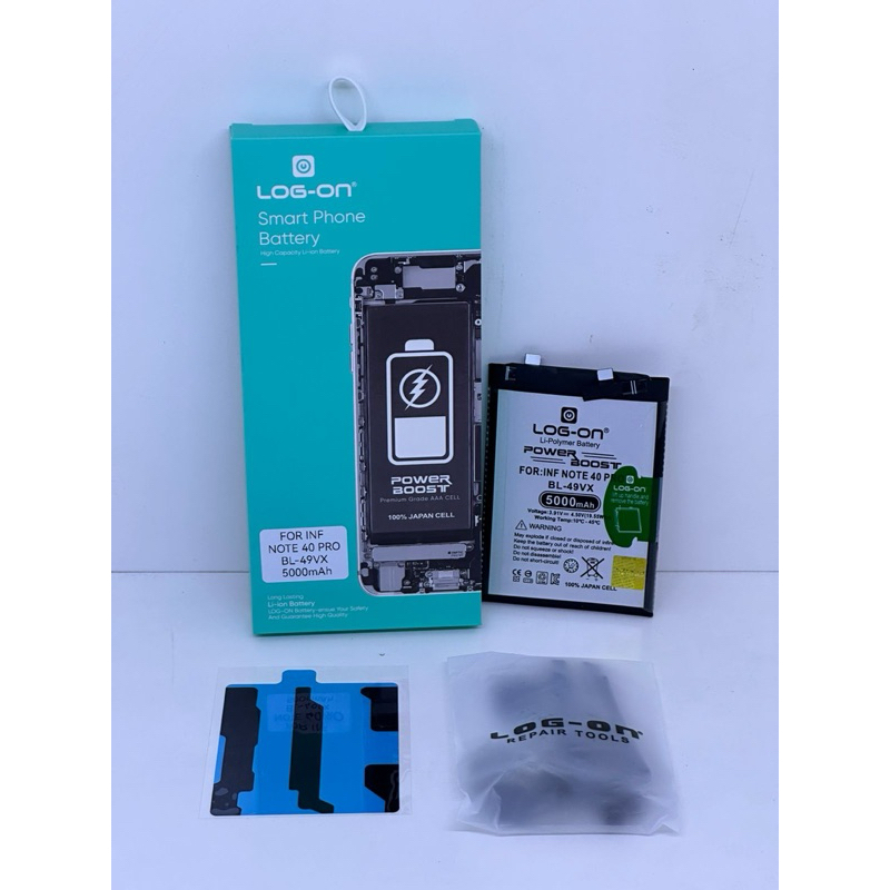 Baterai Batre Log-On BL-49VX Infinix Note 40 Pro 4G ( X6851 ) BL49VX Power Boost Batere