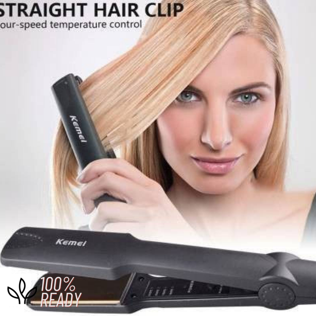 Alat catok rambut KEMEI / Kemei Catok Rambut Hair Straightener Ceramic Heating Plate