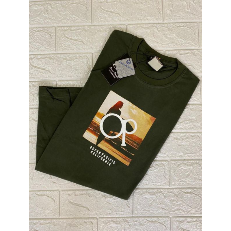 Terlaris Kaos Ocean Pacific (OP) Original design/Kaos Distro Pria Terbaru/Kaos Pria Cassual