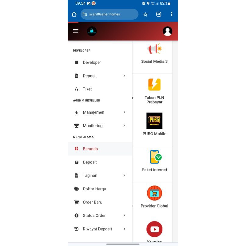 source code smm&ppob (api okeconek) custom