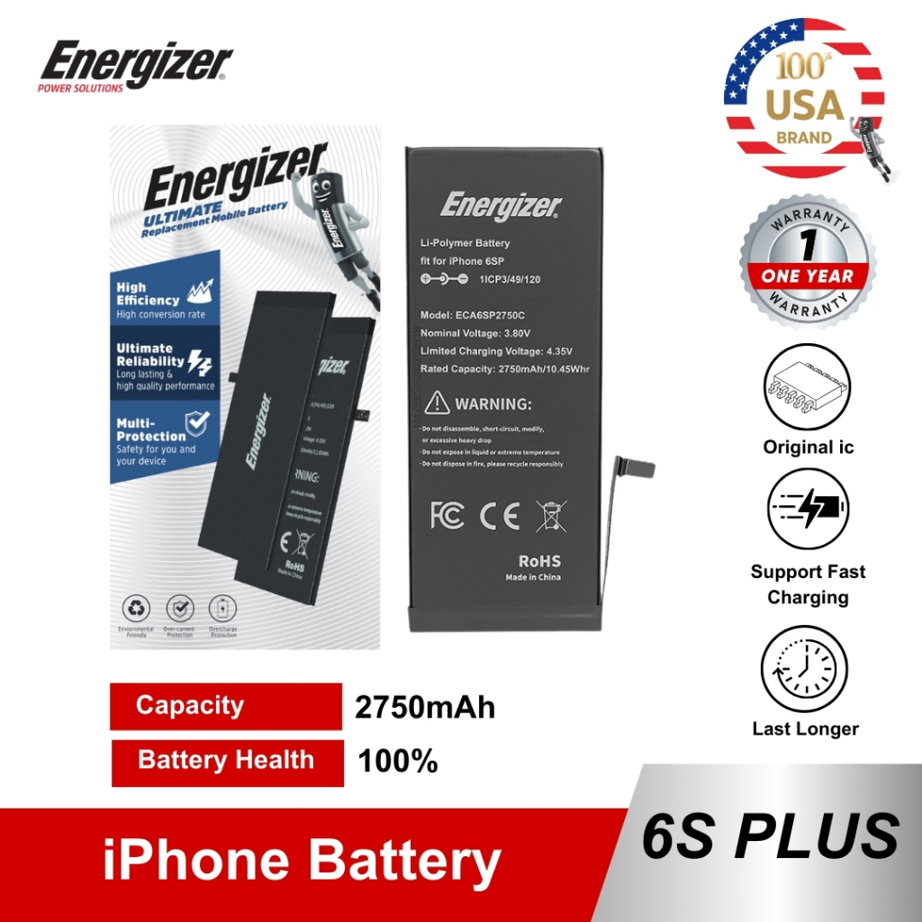 Energizer Battery Baterai Batre iPhone 6S Plus Original