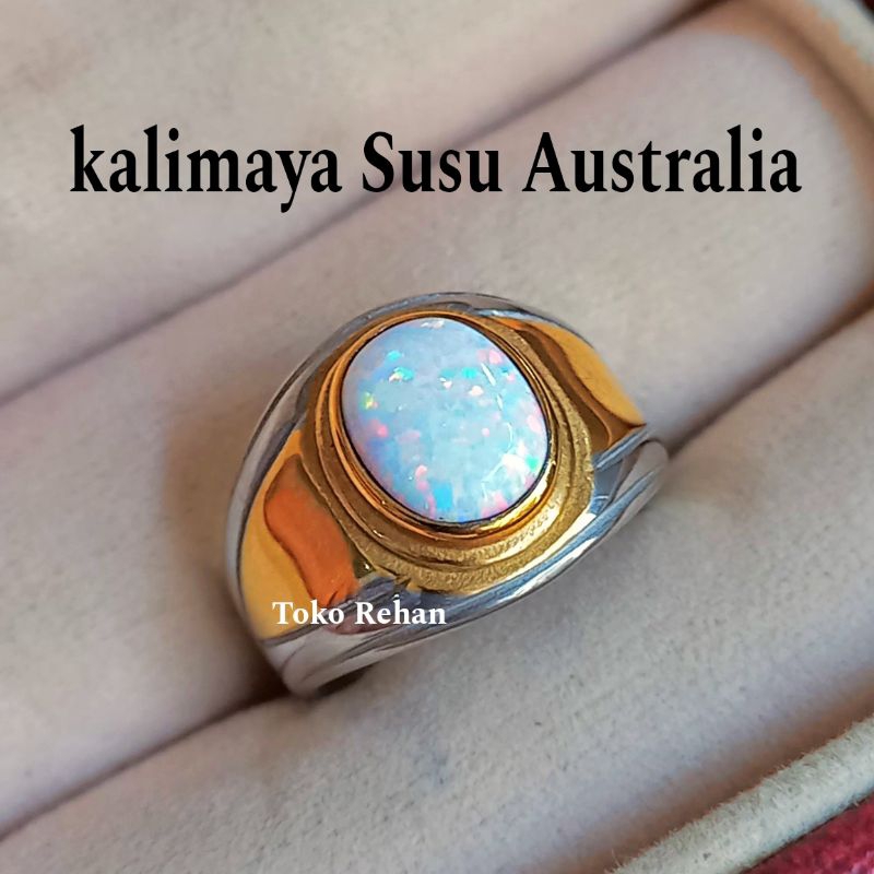 Cincin Batu Kalimaya Susu Minimalis jarong
