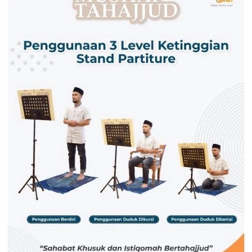KP8 Standbook Tripod standing penyangga al quran  stand buku Rehal rekal lekar berdiri stand al qura