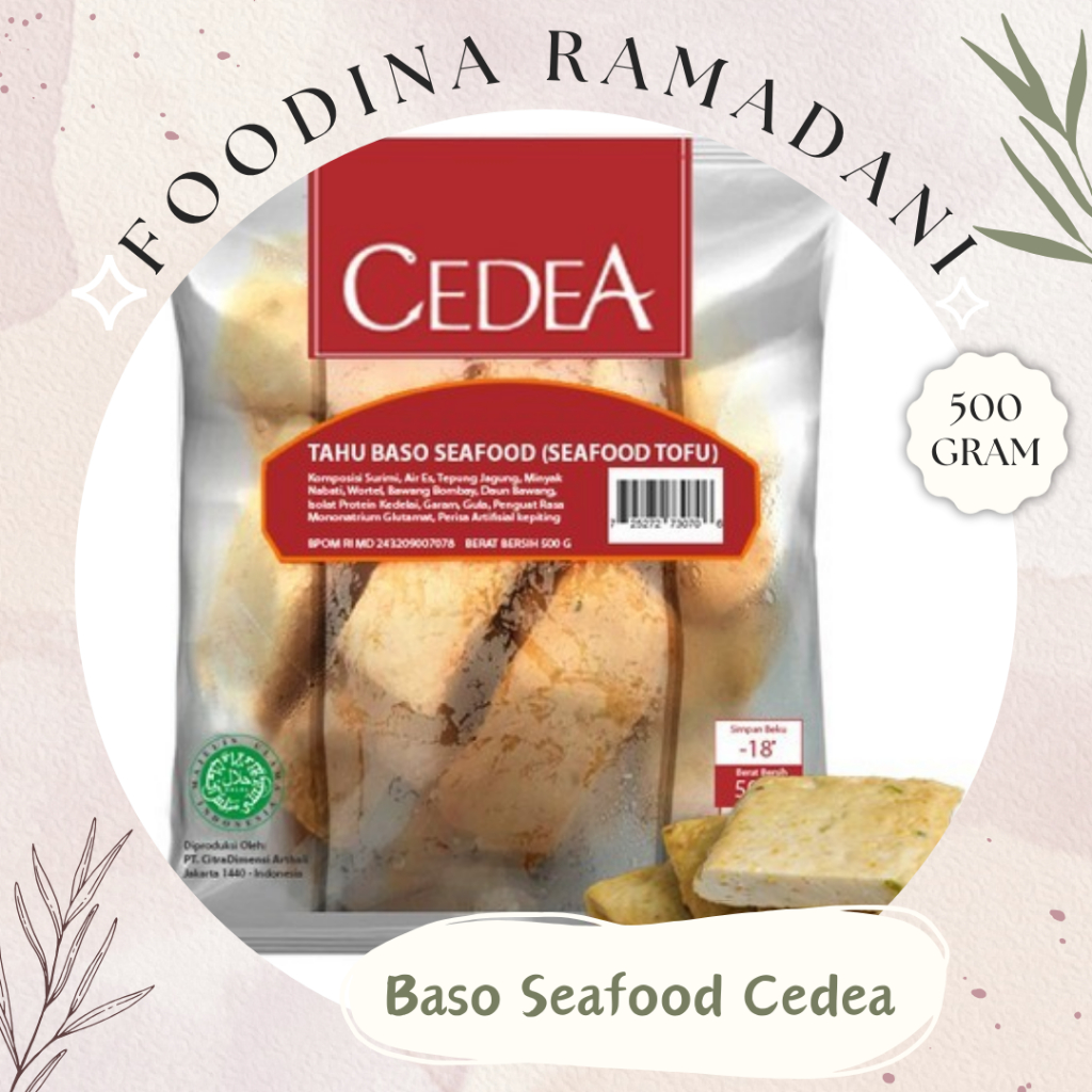 

SEAFOOD TOFU Tahu Baso Seafood Bakso - Cedea [ 500gr ] Harga Per BKS