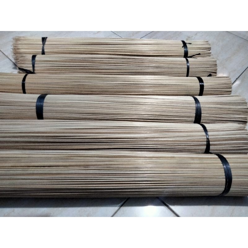 Stik bambu 4mm panjang 60cm 20 biji/ruji bambu/lidi layang layang kulitan