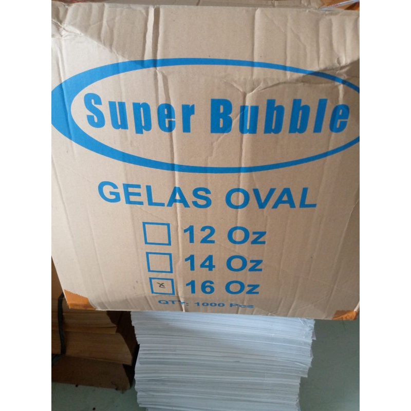 

2Xbtygneal Sakha Snack ) Hp - Gelas Plastik Cup Sb 12 Oz/14 Oz/16 Oz 7Gr Oval Perkarton Isi 1000Pcs