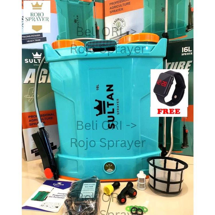 *ORI* SULTAN SPRAYER 16 Liter Sprayer Elektrik Tangki Semprot Elektrik Kencang ekabut e-kabut Alat S