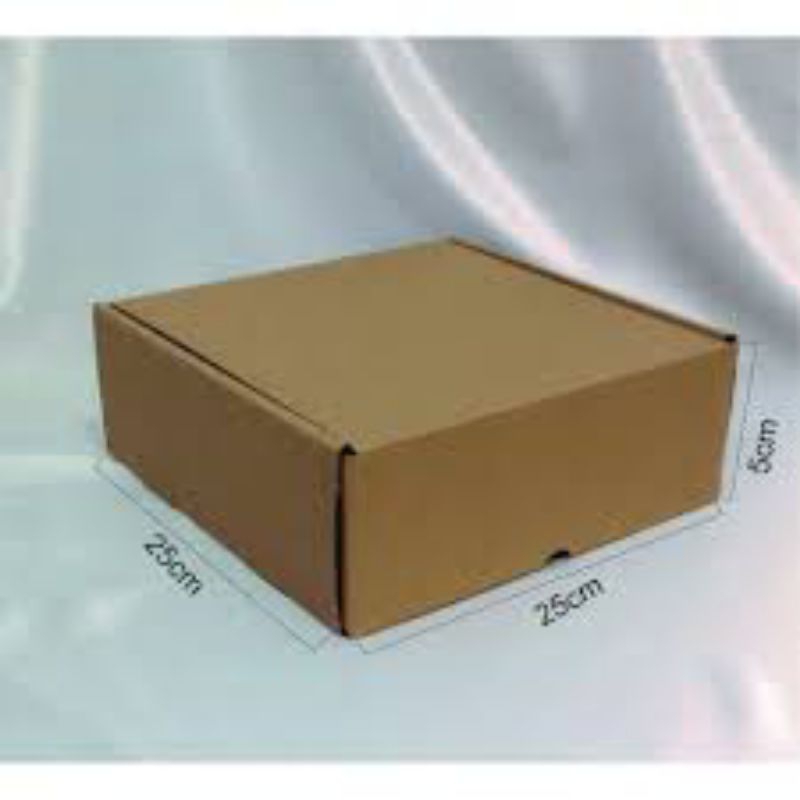 

KOTAK DIE CUT 25X25X5 CM/KOTAK PIZZA/DUS DIE CUT 25X25X5/BOX 25X25X5/BOX COKLAT