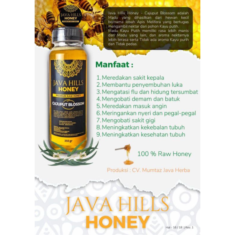 

Madu Cajuput Blossom Java Hills Honey