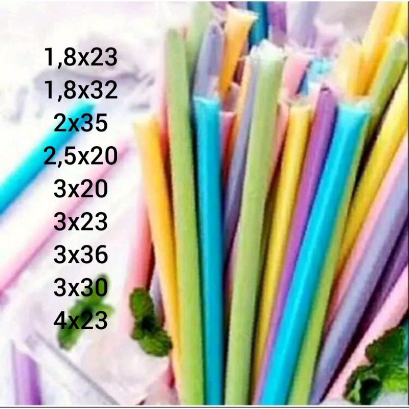 Plastik Es Pensil Ukuran (25 gram) 1,8x23/1,8x32/2x35/3x20/3x26/4x23/3x30/2,5x20/4x16