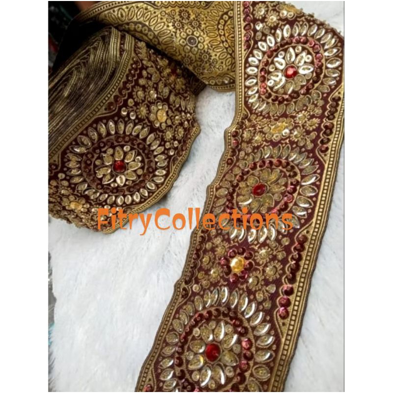 RB NEW COLLECTIONS RENDA PAYET INDIA/RENDA BORDIR PAYET PER YARD