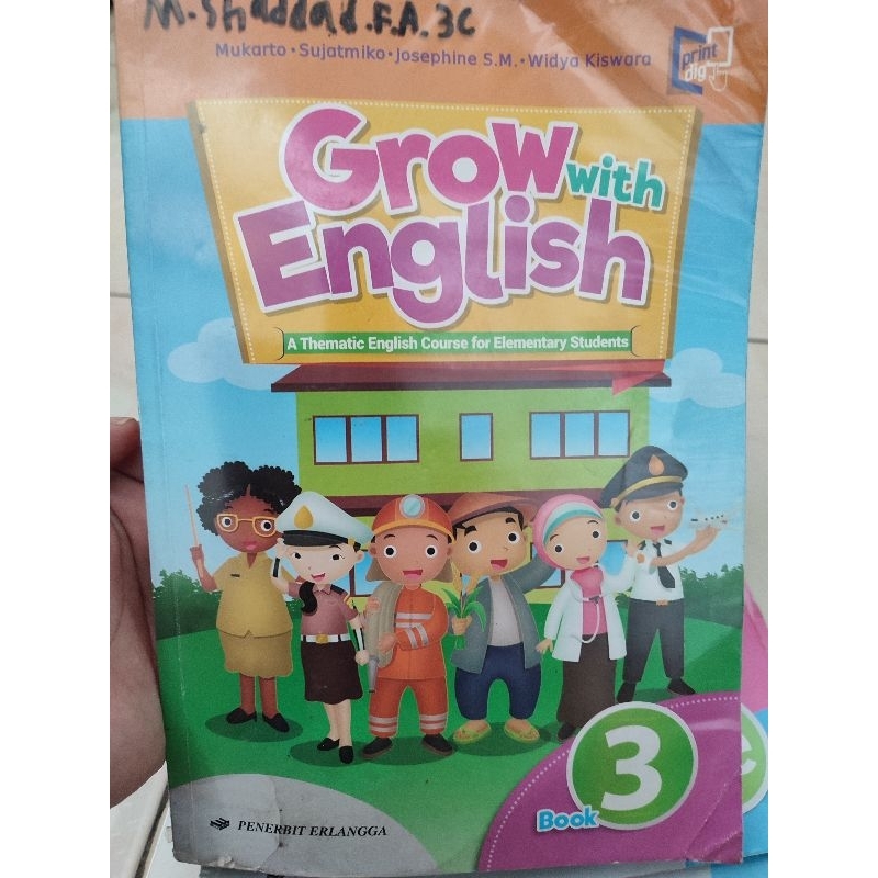 Buku Bahasa Inggris Kelas 3 Erlangga Grow With English Preloved