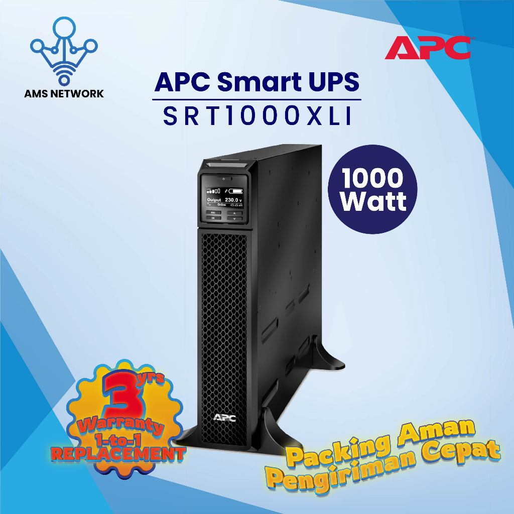UPS APC SRT1000XLI Smart UPS Online 1000VA 1000Watt