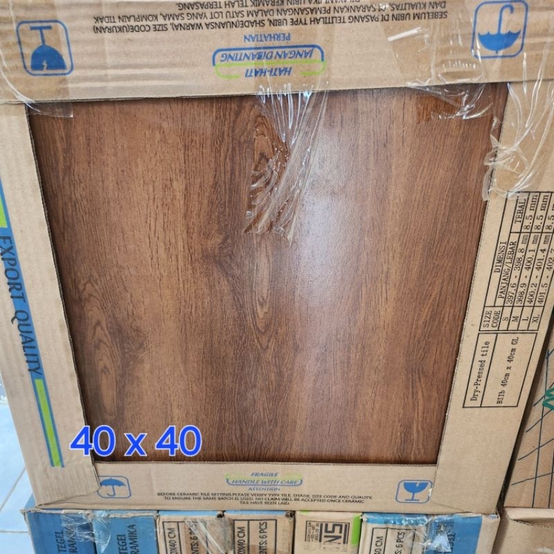 Keramik Lantai 40x40 cm // Motif Kayu Berkualitas // Premium