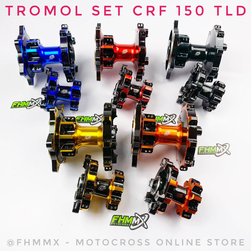 Tromol Set KLX 150 / WR 155 / CRF 150 36H TLD Double Bearing