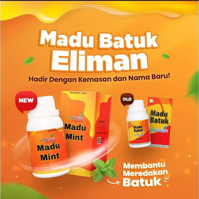 

Madu BATUK ELIMAN - Madu MINT EL IMAN 100% Original Untuk Batuk Dewasa