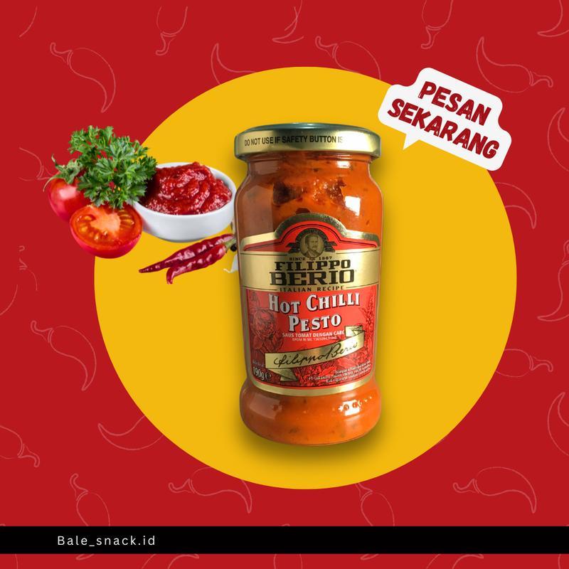 

Filippo Berio Hot Chilli Pesto Saus Tomat Cabe 190gr