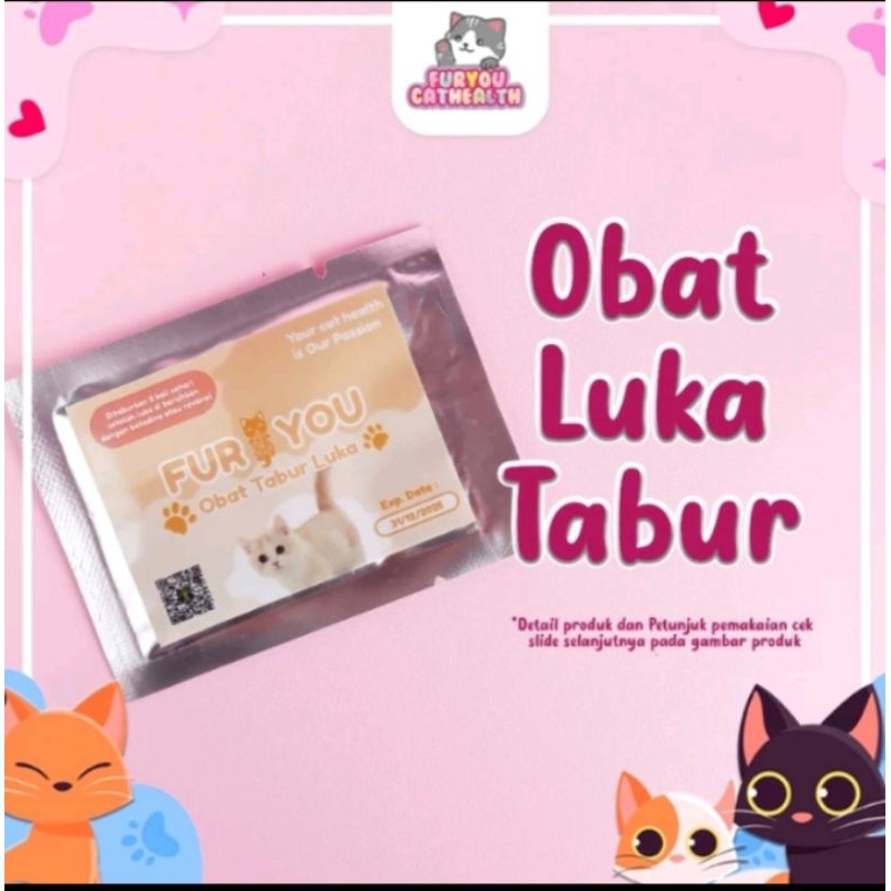 Fur you Luka Tabur kucing Bernanah abses luka lebar luka dalam