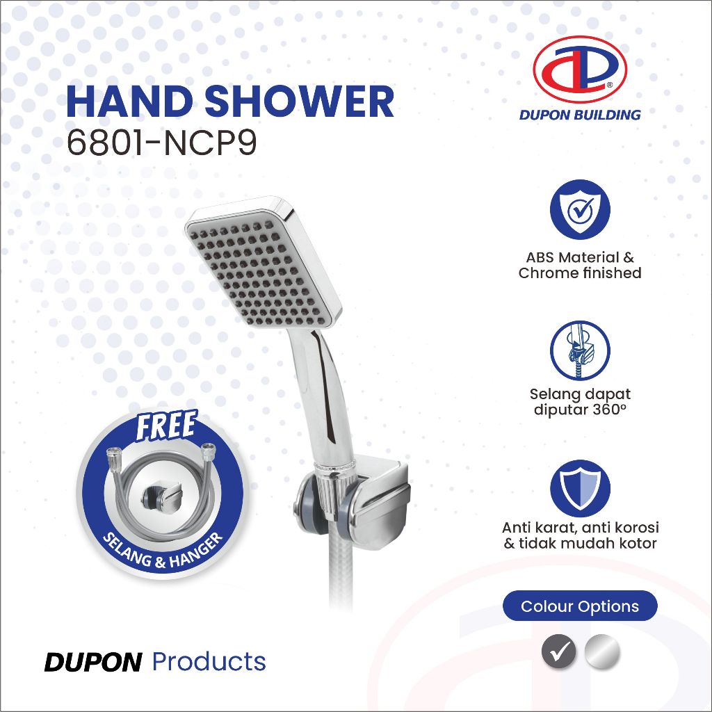 DUPON Shower Mandi Shower Tangan Hand Shower Set 6801-NCP9