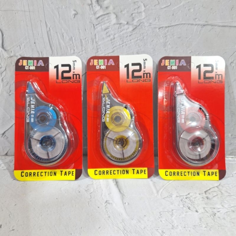 

D3W! (12 Pcs) Tipex Roll Jenia CT-001 12 Meter