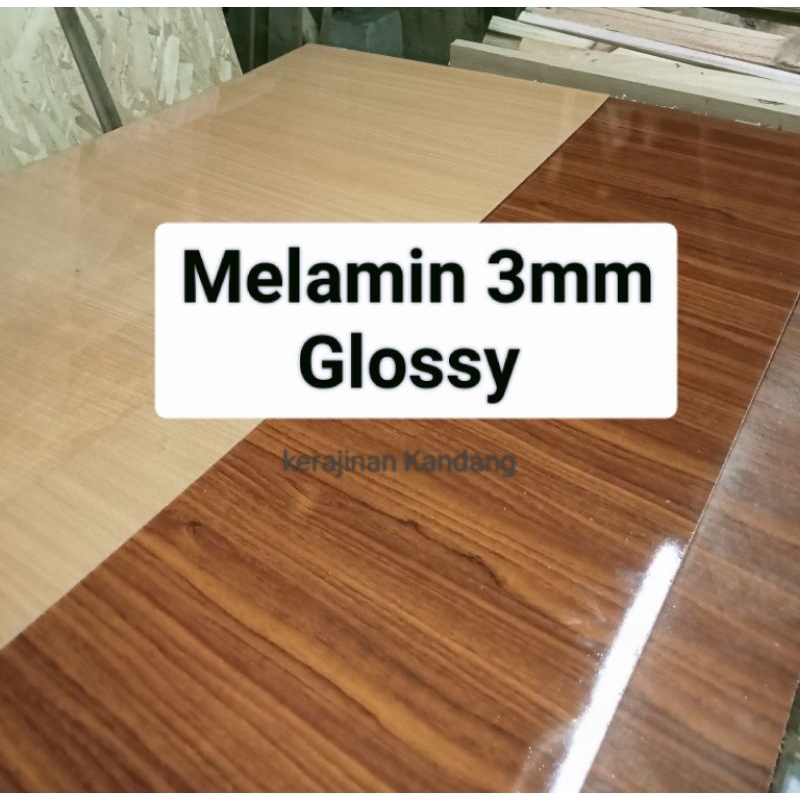 Triplek Melamin glossy ukuran 60x60 | kayu lapis | papan