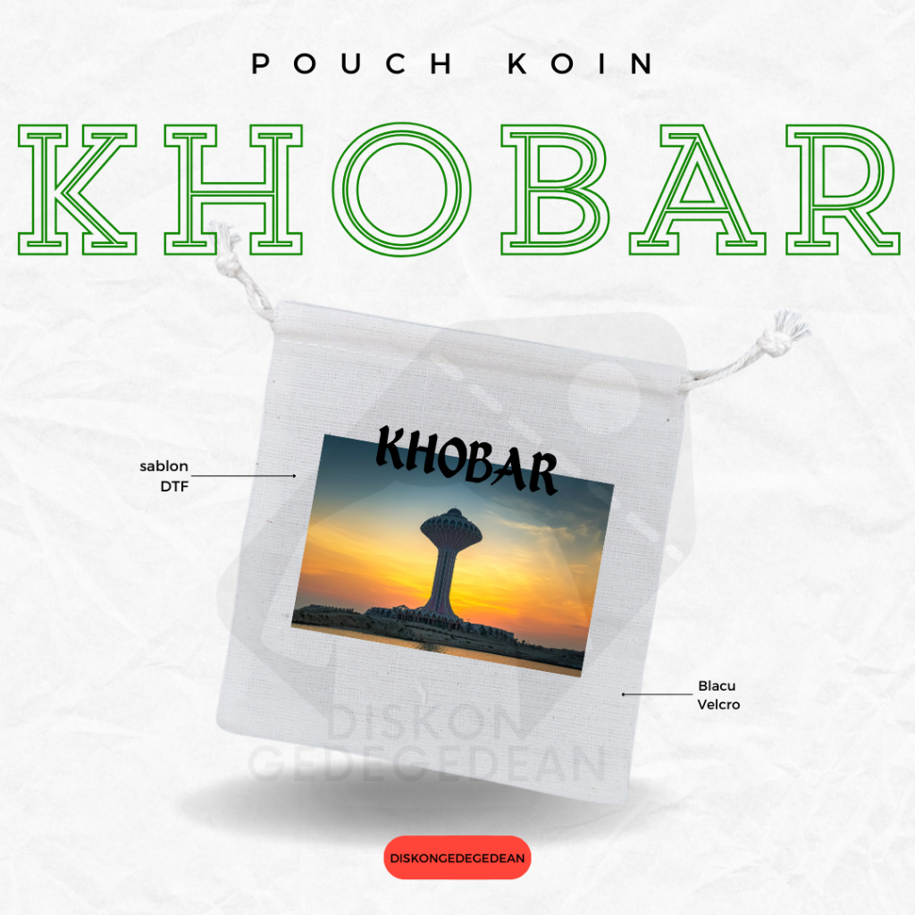 Diskongedegedean Pouch Dompet Koin Souvenir Al Khobar Dompet Koin Oleh Oleh Saudia Arabia Bahan Blac