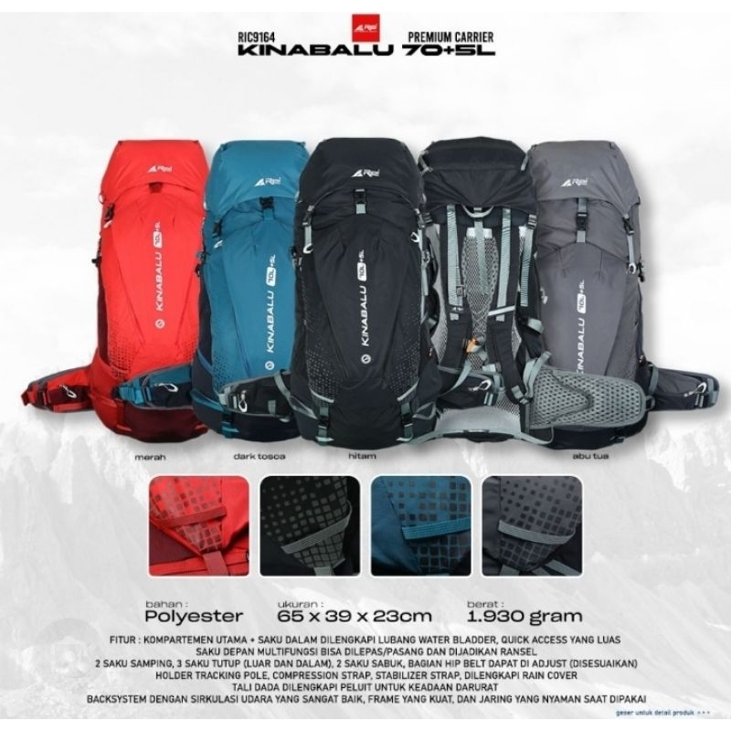 CARRIER AREI KINABALU 70+5L