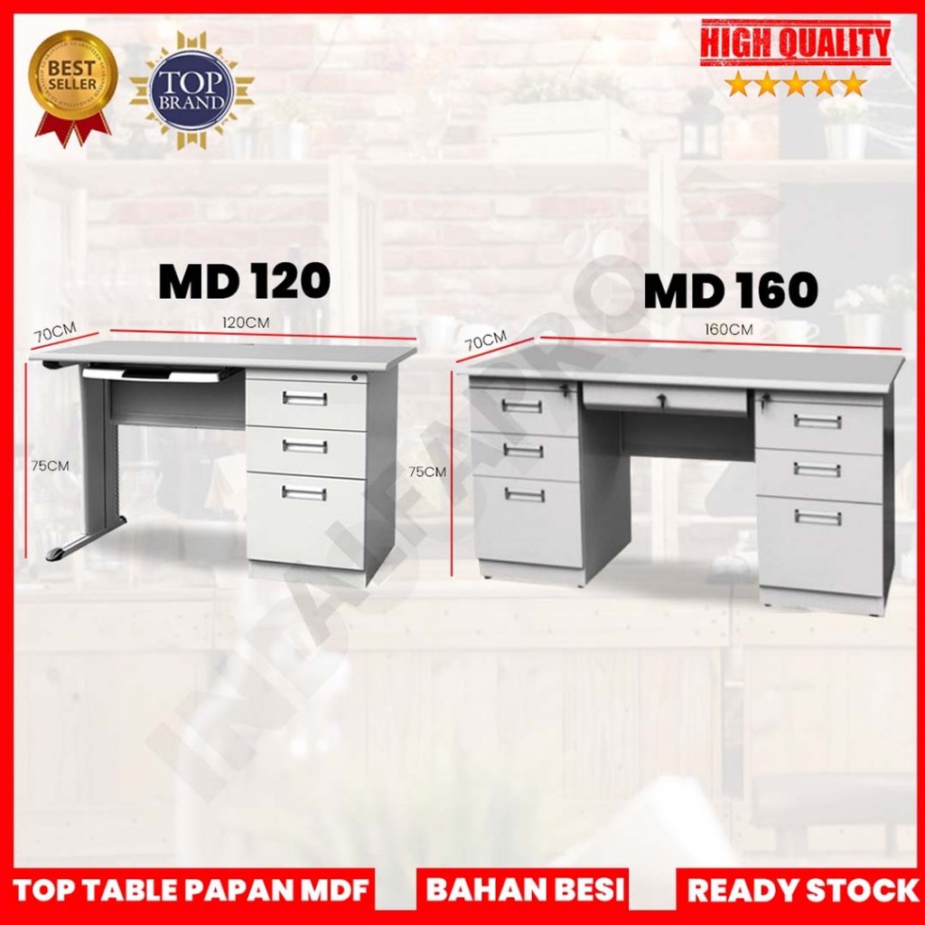 Meja Kantor Besi Meja Tulis Besi