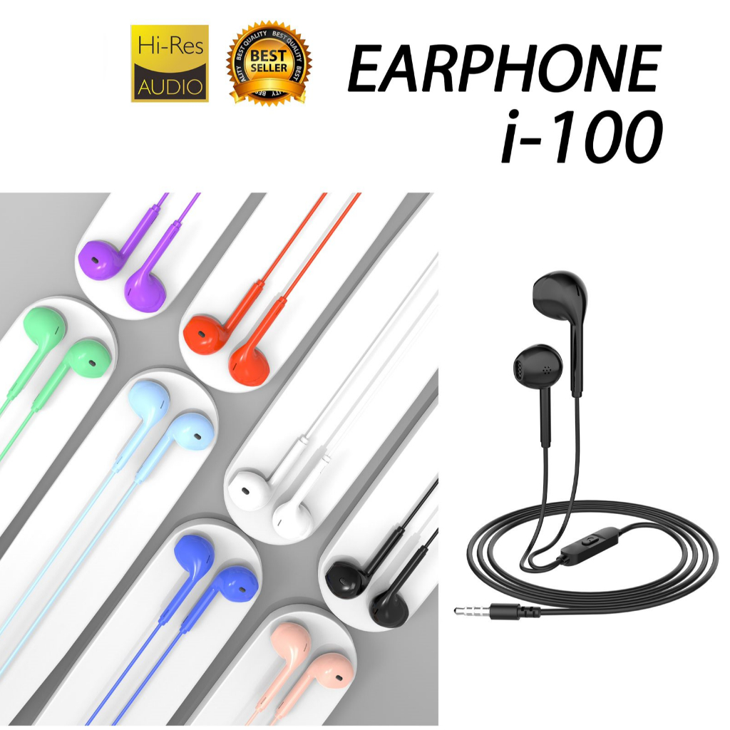 Handsfree For Ipod2 + MIC Model i-100 Headset Stereo Earphone