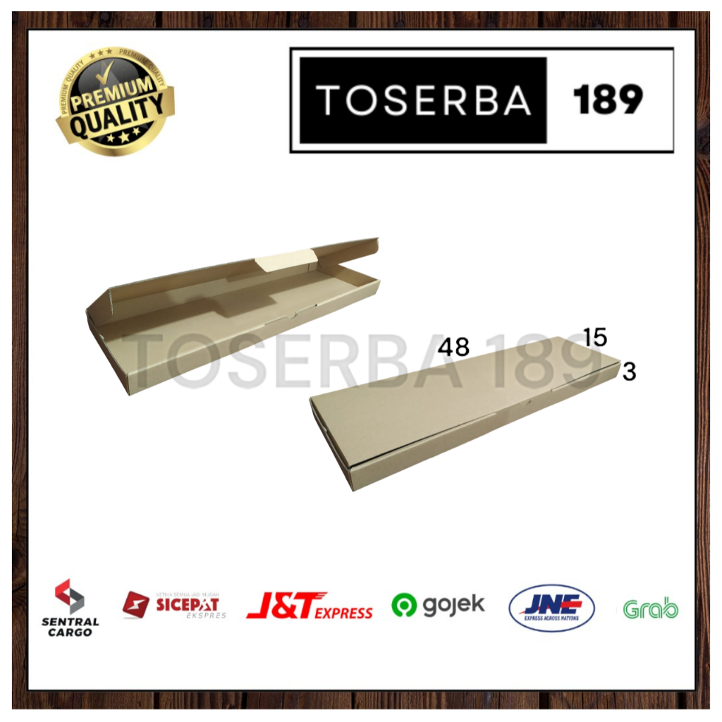 

kardus packing diecut/box pizza uk 48x15x3 cm