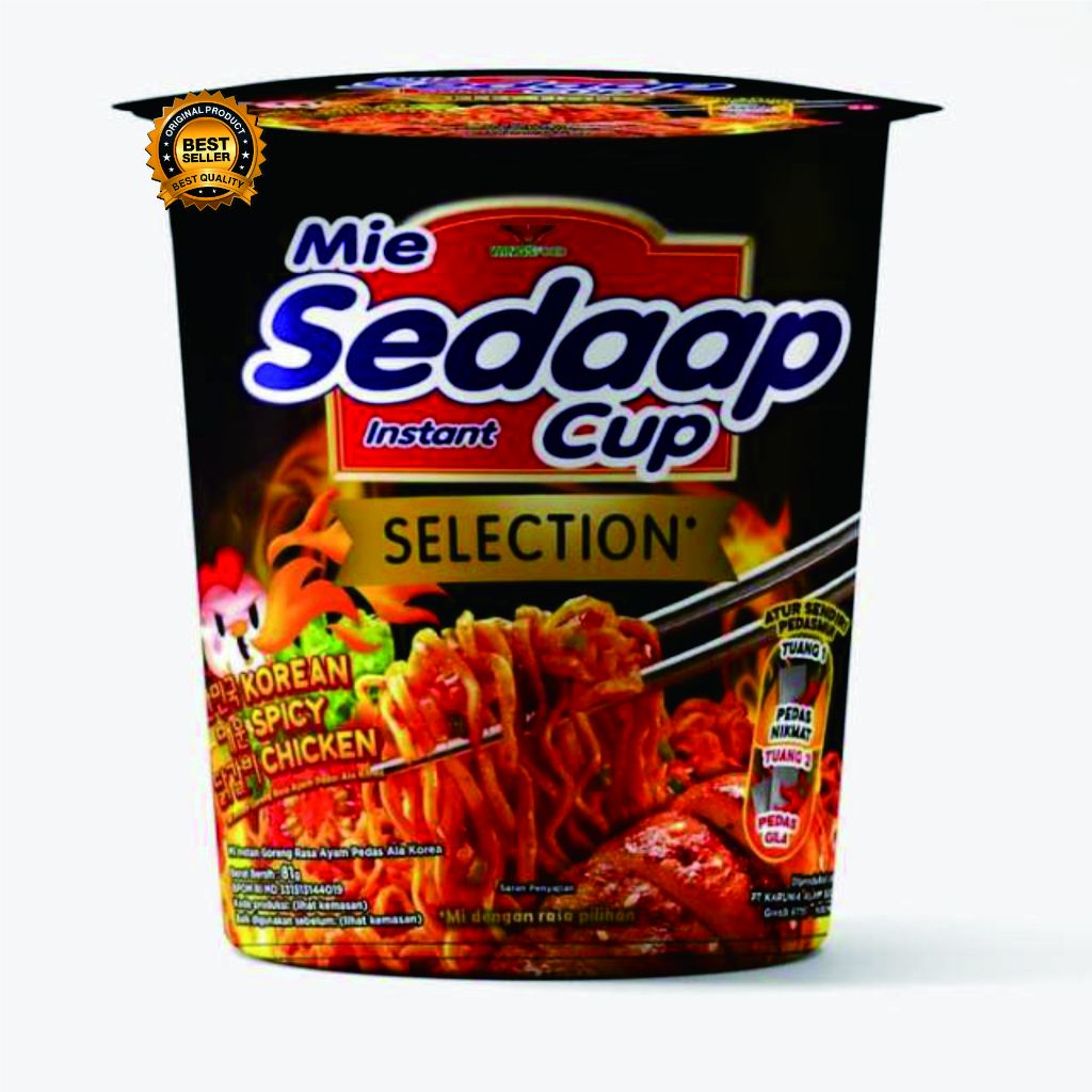 

MIE SEDAAP CUP GORENG KOREAN SPICY CHICKEN / Mie sedaap Korean spicy instan cup 81 gram