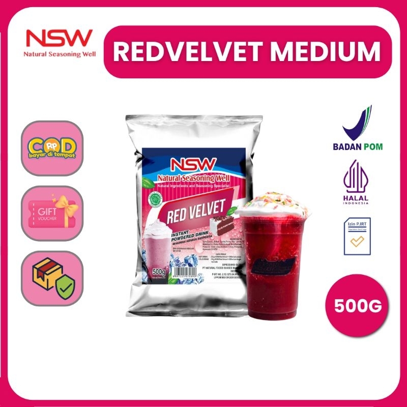 

NSW Powder Drink Rasa Red Velvet MEDIUM 400 gr