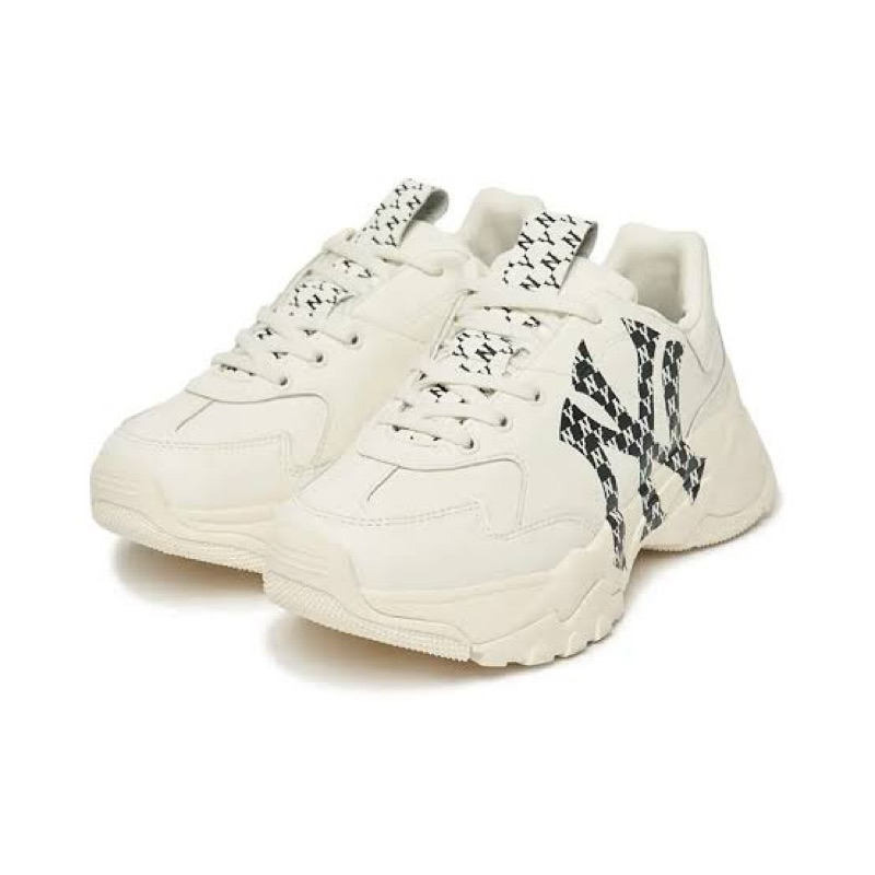 MLB NY Yankees Bigball Chunky Monogram Sneaker Light Black