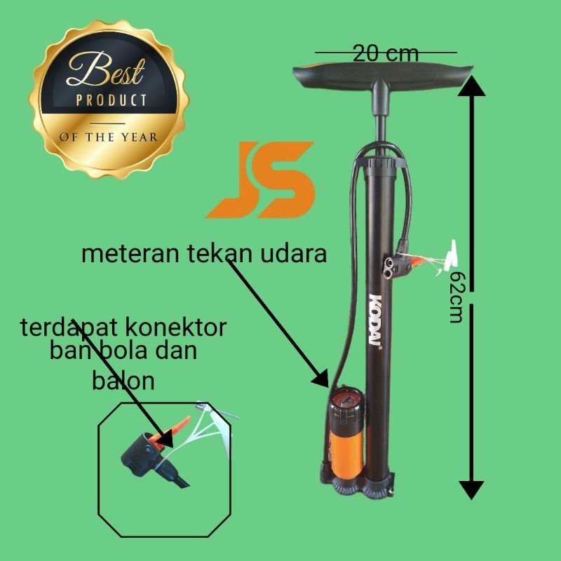 POMPA TABUNG BAN SEPEDA ONTEL, MOTOR KODAY