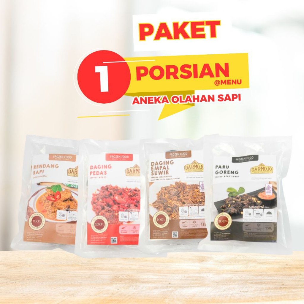 

Paket 1 porsian @menu sapi