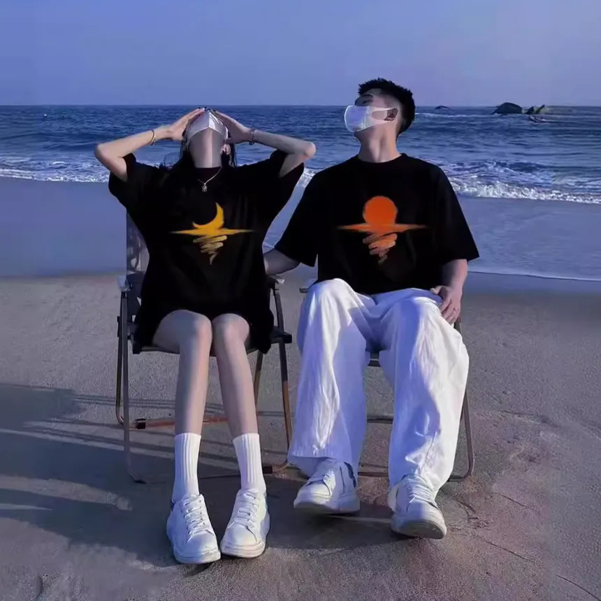 kaos kapelan SUNSET baju keren kembaran couple bareng pacar kekinian trendi berkualitas distro
