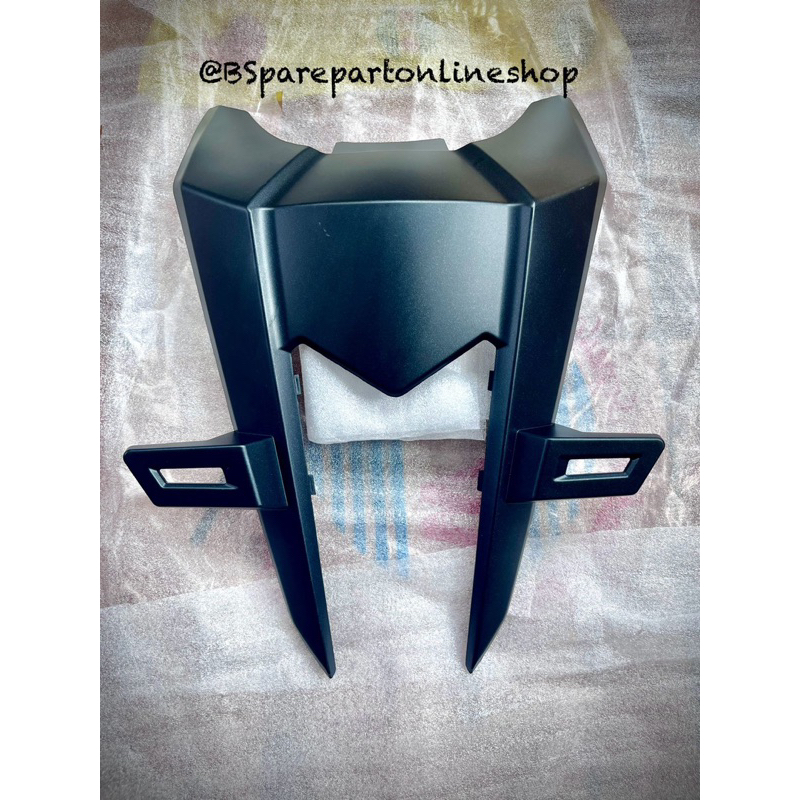 cover front top vario 125 new k2v hitam dof mek win dudukan plat nomor depan vario 125 k2v