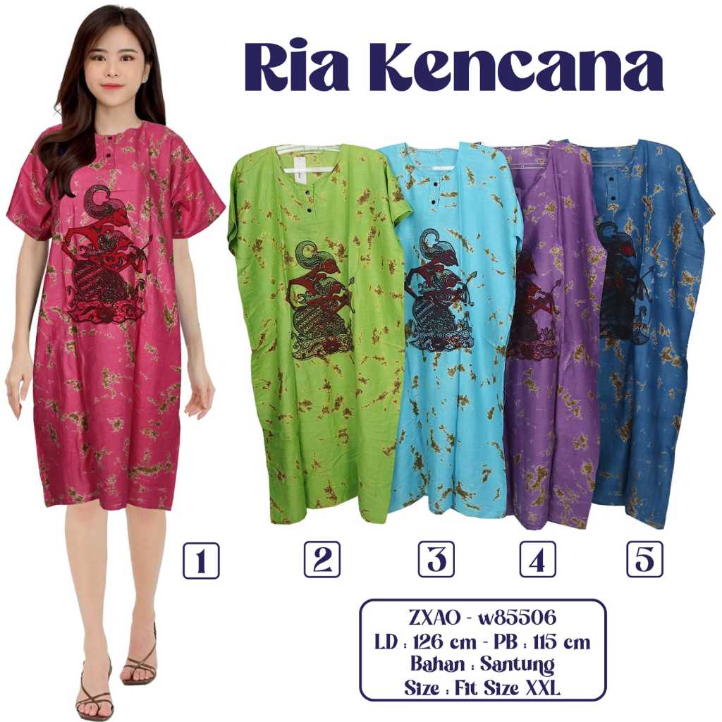 DASTER BATIK DASTER WANITA MOTIF KEKINIAN DASTER REMAJA TERBARU RIA KENCANA