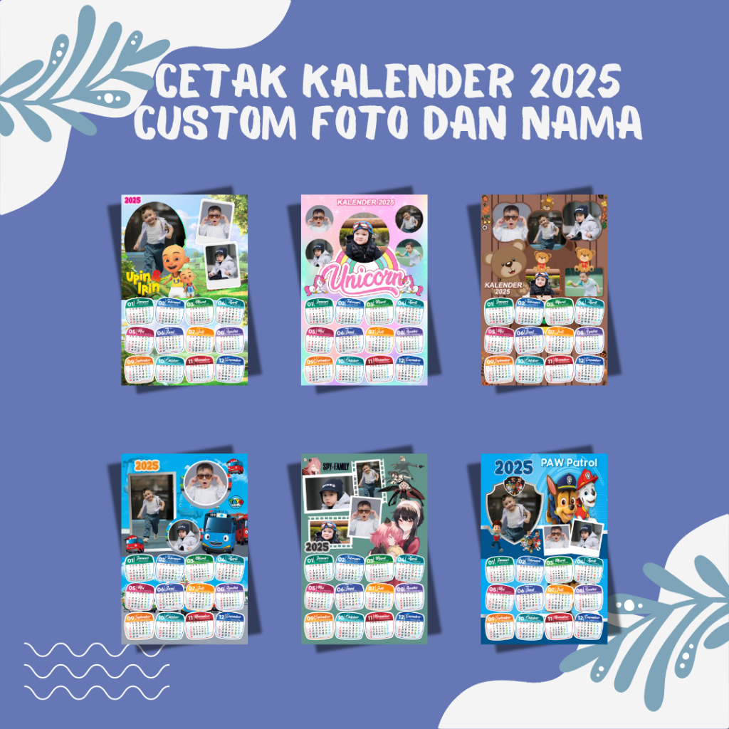 

CETAK CUSTOM KALENDER 2025 FOTO SENDIRI A3+