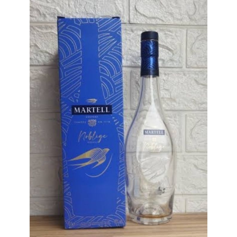 Botol bekas minuman import Martell noblige  /Hiasan rumah/pajangan/koleksi