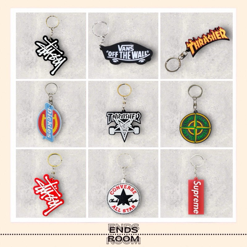GANTUNGAN KUNCI KEYCHAIN STREETWEAR VANS CONVERSE TRASHER STUSSY DLL
