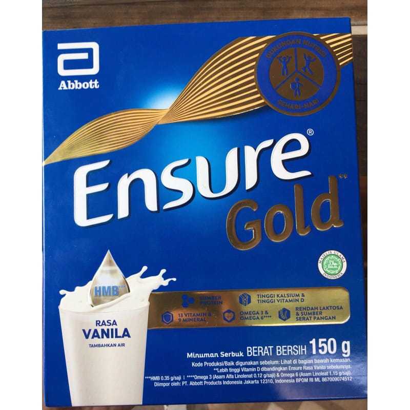 

PROMO!!! Ensure Gold HMB Vanila 150 g - Nutrisi Dewasa Rendah Laktosa