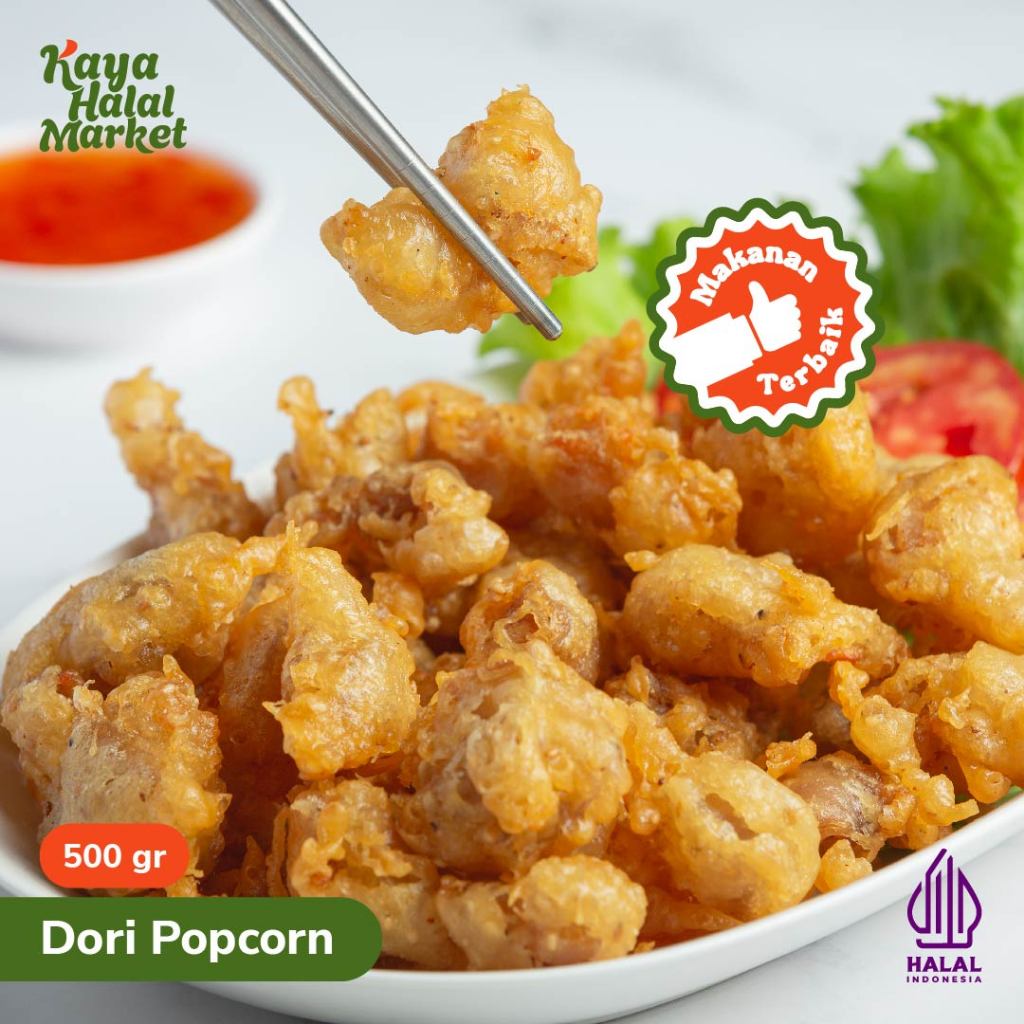 

Dori Popcorn Fish Goreng Frozen Food 500gr Kaya Halal Market