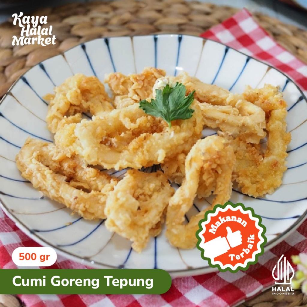 

Cumi Goreng Tepung Frozen 500gr / Crispy Squid by Ebichan