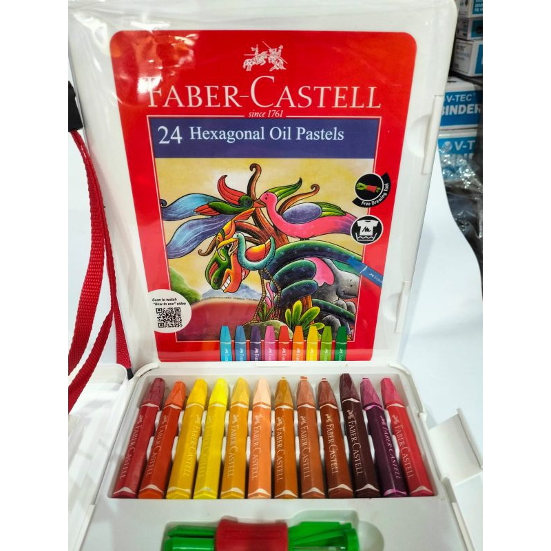 

CRAYON 24 WARNA MERK FABER CASTEL ,CRAYON WARNA WARNI ,CRAYON SPOTLIGHT ,OIL PASTEL