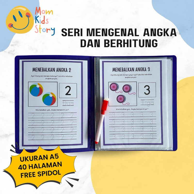 

Buku Belajar Worksheet Anak Seri Mengenal Angka dan Berhitung