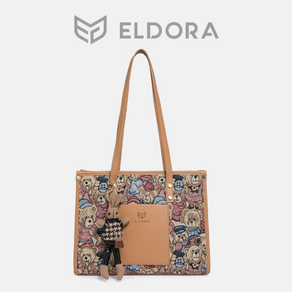 ELDORA Maliva Tas Motif Tas Selempang Bahu Ringan Wanita
