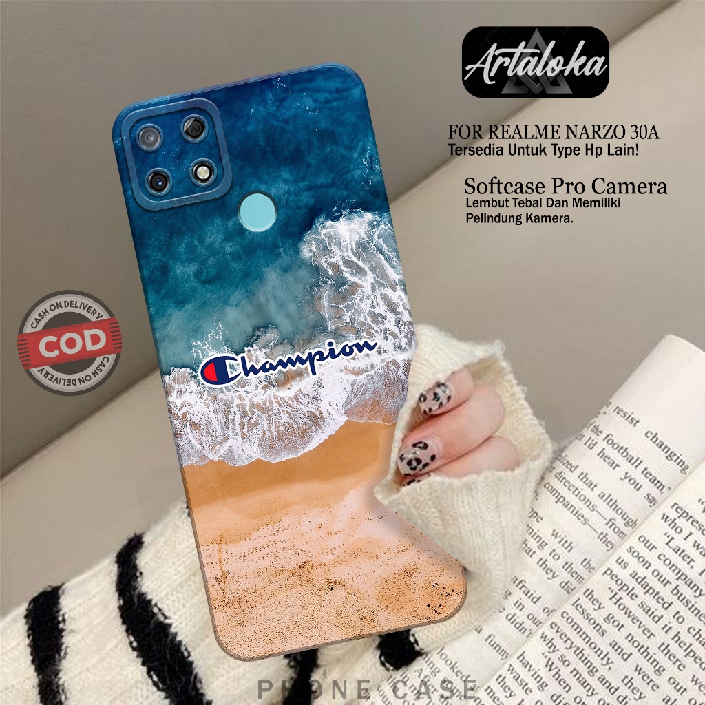 Case Hp Realme Narzo 30A Fashion Case Branded Case Realme Narzo 30A Silikon TPU Pro Camera Casing Re